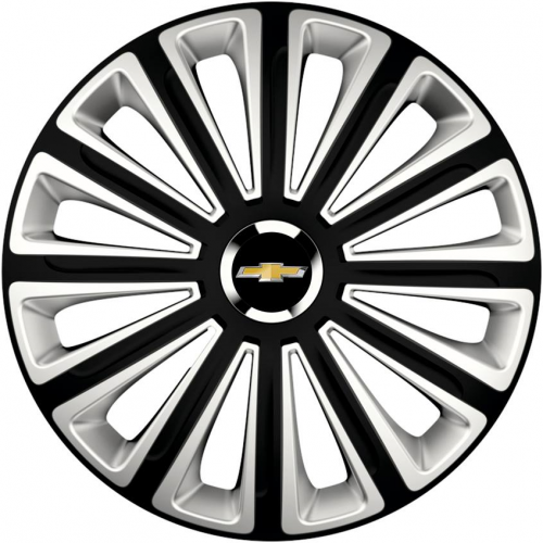 KRYTY KOLIES PRE CHEVROLET 15" TREND black/silver 4ks